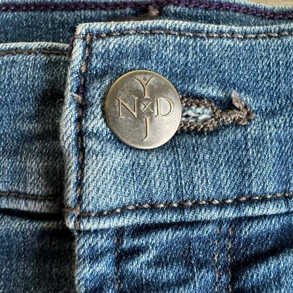 NYDJ Dayla Wide Cuff Capri Jeans 16 Lift Tuck Tummy Control Stretch Denim - Picture 4 of 9